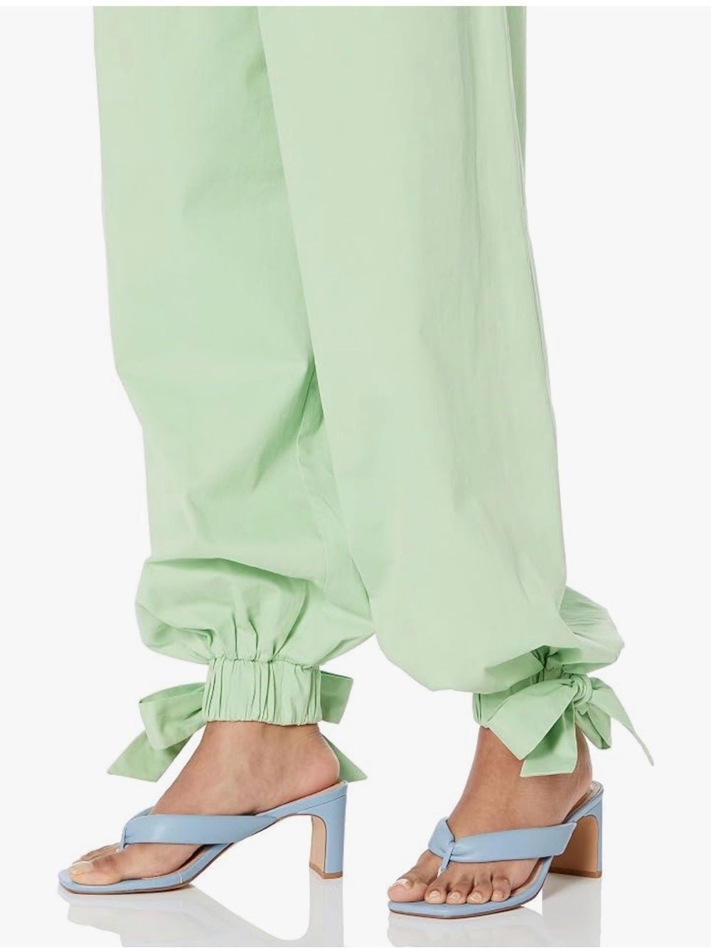 The Drop x @Jalisaevaughn Collab Green Ankle Tie Wide Leg Balloon Pants XL NWT - Picture 3 of 10
